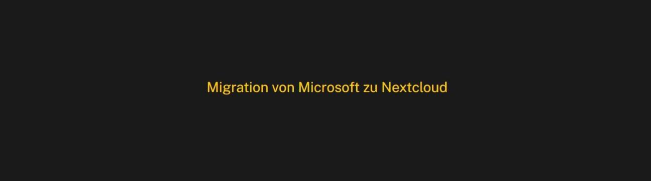 Microsoft Zu  Nextcloud